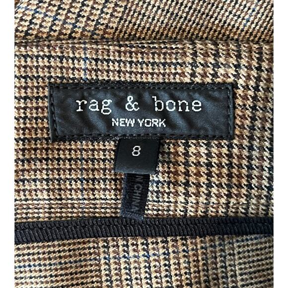 Rag & Bone pants Rebecca Glen plaid wool brown size 8 - Picture 6 of 8